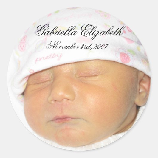 ギャビー封筒用シール ラウンドシール (正面)