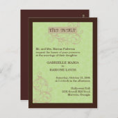 ギャビー招待状 インビテーションポストカード (正面/裏面)