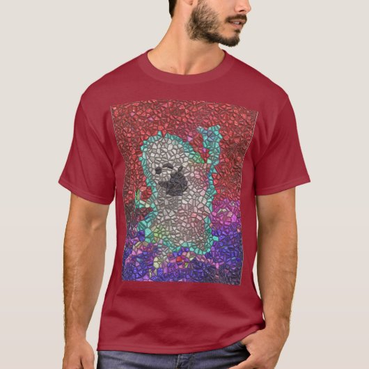 ギャビー・ザ・ゴースト 赤いモザイク Tシャツ (正面)
