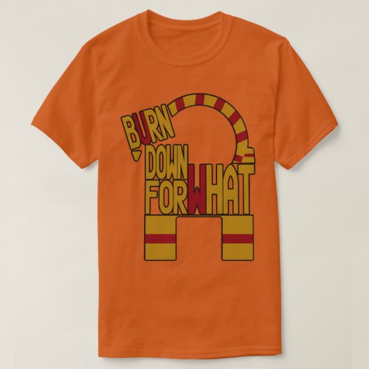 ギャブル・ヤギが何のために燃え尽きる Tシャツ (デザイン正面)