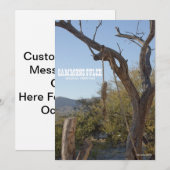 ギャモンズ・ガルチの古西部の絞首台のハングマン 招待状 (正面/裏面)