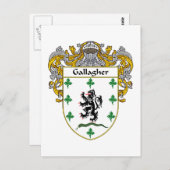 ギャラガーコート・オブ・アームズ(マントル) ポストカード (正面/裏面)