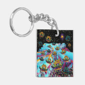 ギャラクシーアイビーシーリアエアポート キーホルダー (正面左)