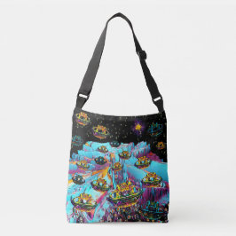 ギャラクシーアイビーシーリアエアポート クロスボディバッグ