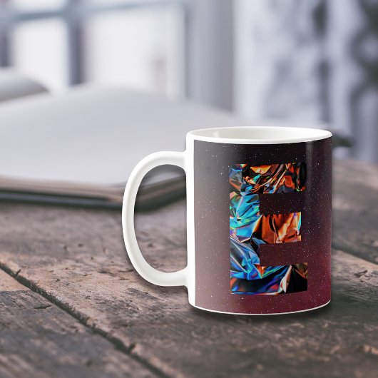 ギャラクシープリズムイニシャルEマグ コーヒーマグカップ