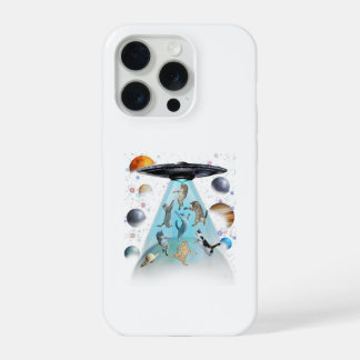 ギャラクシー猫の水泳Tシャツ | かわいい宇宙飛行士猫 iPhone 15 PROケース