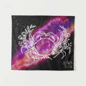 ギャラクシー癌星座名前十二星座 タペストリー (正面(横))