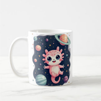 ギャラクシー アホルトル コズミックスペース かわいい - かわいいスペース コーヒーマグカップ