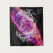 ギャラクシー・キャンサー・コンステレーション・ネーム・ゾディアック・サイン タペストリー (正面)