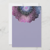 ギャラクシー ボホ ネブラ マンダラ ライト LED 電球 ウェディング 招待状 (裏面)