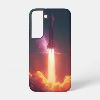 ギャラクシー ロケットケース - 大胆な宇宙デザイン SAMSUNG GALAXY S22ケース