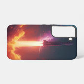 ギャラクシー ロケットケース - 大胆な宇宙デザイン SAMSUNG GALAXYケース (裏面横)