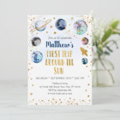 ギャラシーゴールド ファーストトリップアラウンドザサン 誕生日 招待状 (スタンド正面)