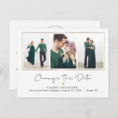 ギャラリモダンーの編集可能な色日付の変更 ポストカード (正面/裏面)