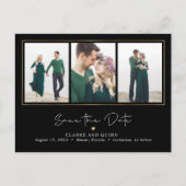 ギャラリモダンーの編集可能な色日付を保存 ポストカード (正面)