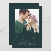 ギャラリモダンーの編集可能な色日付カードの変更 サンキューカード (正面/裏面)