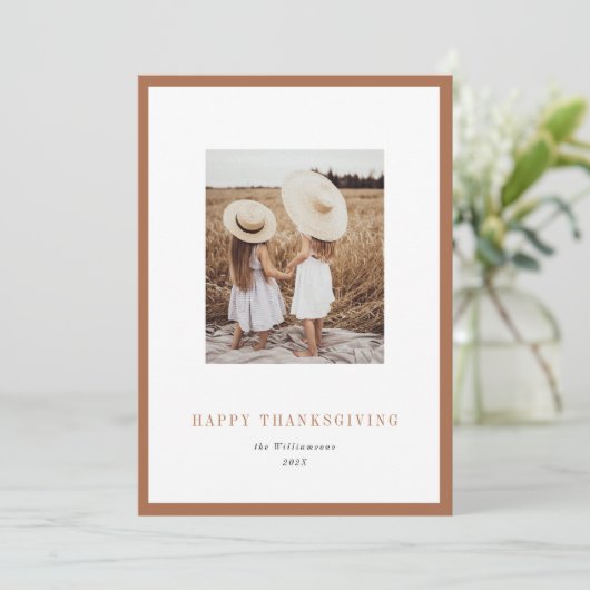 ギャラリモダンーフレーム感謝祭フォトカード シーズンカード (スタンド正面)