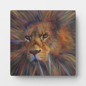 ギャラリーのライオンのプラークとイーゼル フォトプラーク (正面)