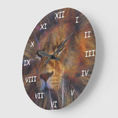 ギャラリーのライオン2018 ラージ壁時計 (傾斜)