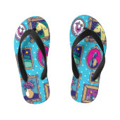 ギャラリーの壁:多様な写真コレクション キッズビーチサンダル (フットベッド)