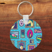 ギャラリーの壁：多様な写真コレクション キーホルダー (裏面)