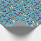 ギャラリーの壁：多様な写真コレクション ラッピングペーパー (角)