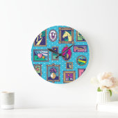 ギャラリーの壁:多様な写真コレクション ラージ壁時計 (ホーム)