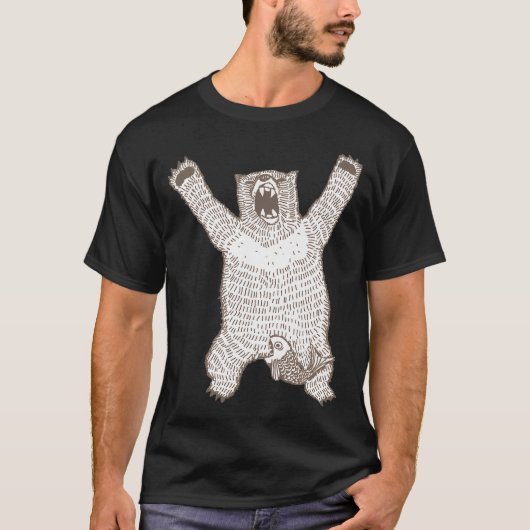 ギャラリーの雄大な熊 Tシャツ (正面)