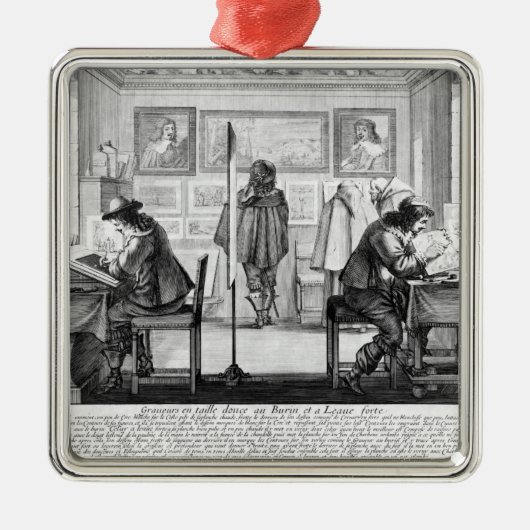 ギャラリーを使用しているプレートの彫刻家 メタルオーナメント (正面)