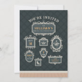 ギャラリーウォールフレームハローウィンパーティ 招待状 (正面)