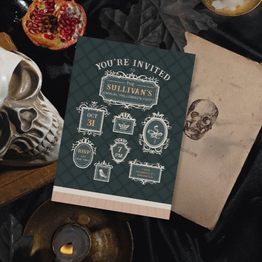 ギャラリーウォールフレームハローウィンパーティ 招待状