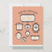 ギャラリーウォールフレームハローウィンパーティ 招待状 (正面)