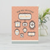 ギャラリーウォールフレームハローウィンパーティ 招待状 (スタンド正面)