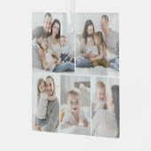 ギャラリーグリッド5フォトカスタムオーナメント ガラスオーナメント (正面左)