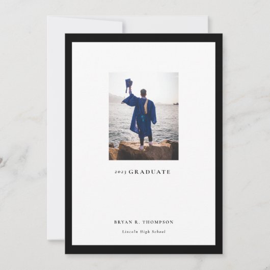 ギャラリーフレームフォト卒業発表カード 案内状 (正面)