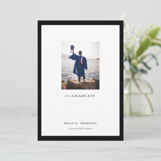 ギャラリーフレームフォト卒業発表カード 案内状 (スタンド正面)