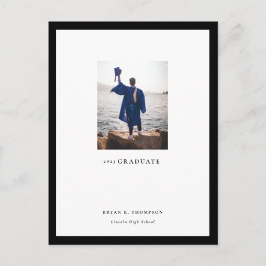 ギャラリーフレーム卒業発表はがき 案内ポストカード (正面)