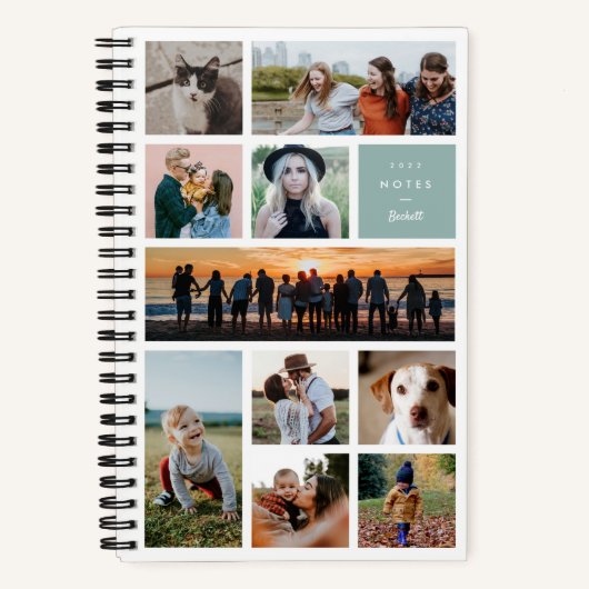 ギャラリーモダン10フォトコラージュノートブック ノートブック (正面)