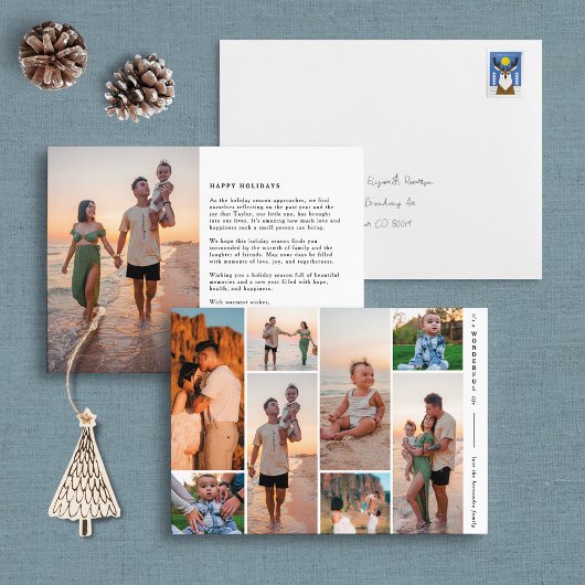 ギャラリーモダン8フォト素敵なライフホリデーカード シーズンカード