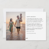 ギャラリーモダン8フォト素敵なライフホリデーカード シーズンカード (裏面)