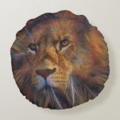 ギャラリーラウンドクッションにライオン ラウンドクッション (裏面)