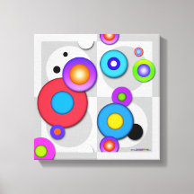 ギャラリーラップCANVAS PRINT of ポップ・アートの Art CIRCLES