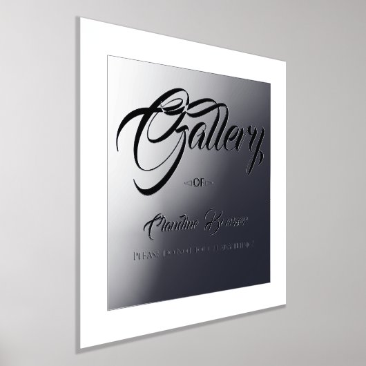 ギャラリー署名アーティストフォイルのアクセントポスタープリント 箔ポスター (レイダウン)