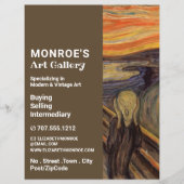 ギャラリー美術商エドバード・ムンクによる悲鳴 チラシ (正面)