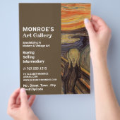 ギャラリー美術商エドバード・ムンクによる悲鳴 チラシ (手)