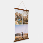 ギャラリー3枚の写真パーソナライズされた付き 吊り下げ型タペストリー (傾斜あり)