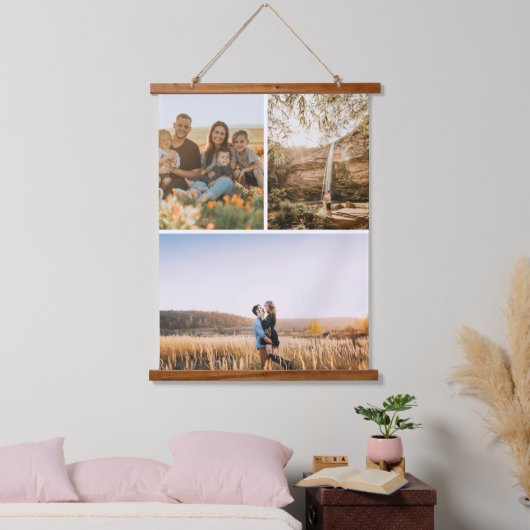 ギャラリー3枚の写真パーソナライズされた付き 吊り下げ型タペストリー (寝室)