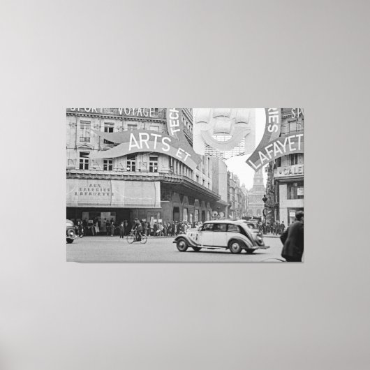 ギャラリーLafayette Paris Haussmann 1940年写真 キャンバスプリント (正面)