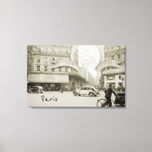 ギャラリーLafayette Paris Haussmann 1940年写真 キャンバスプリント (正面)