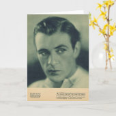 ギャリーのたる製造人の1930年のポートレート カード (黄色い花)